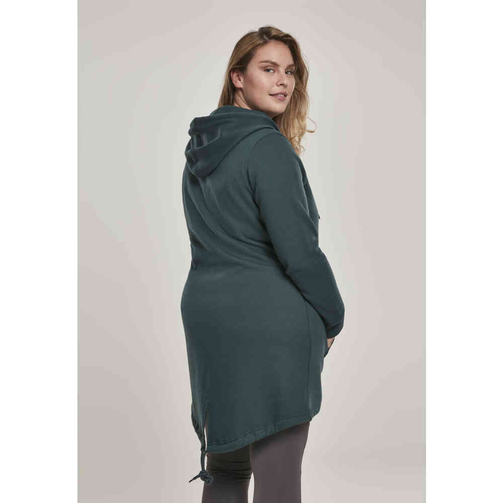 Urban Classics - Sweat Parka Vest met capuchon - L - Groen